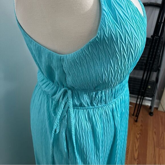Zarr Collection‎ Aqua Strappy Maxi Dress -- 16 - Picture 10 of 15